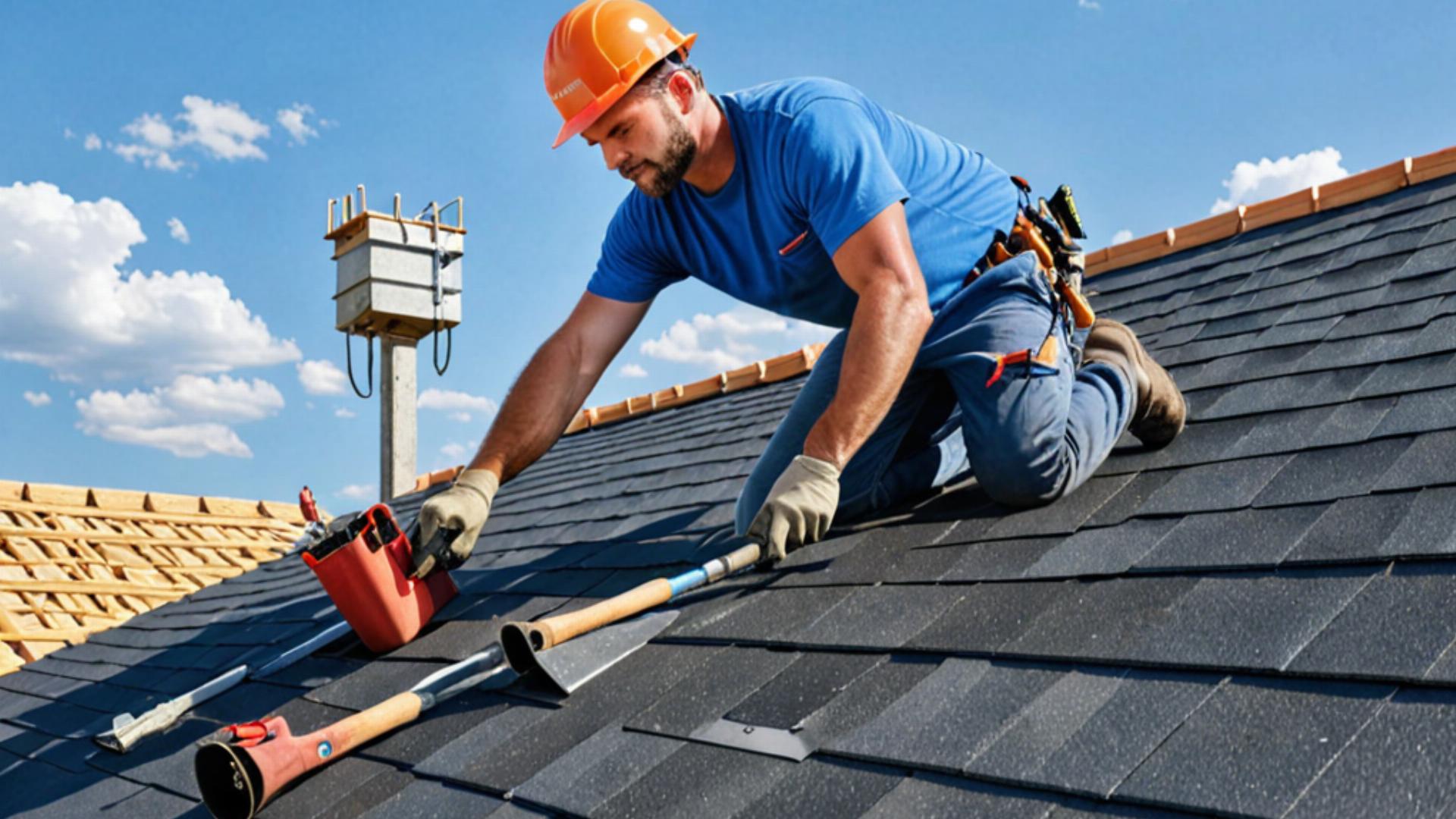 Professional roofing work